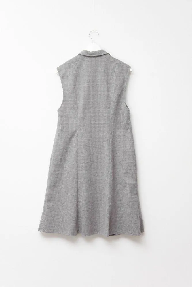 0017_SLEEVELESS VINTAGE GREY TRENCH