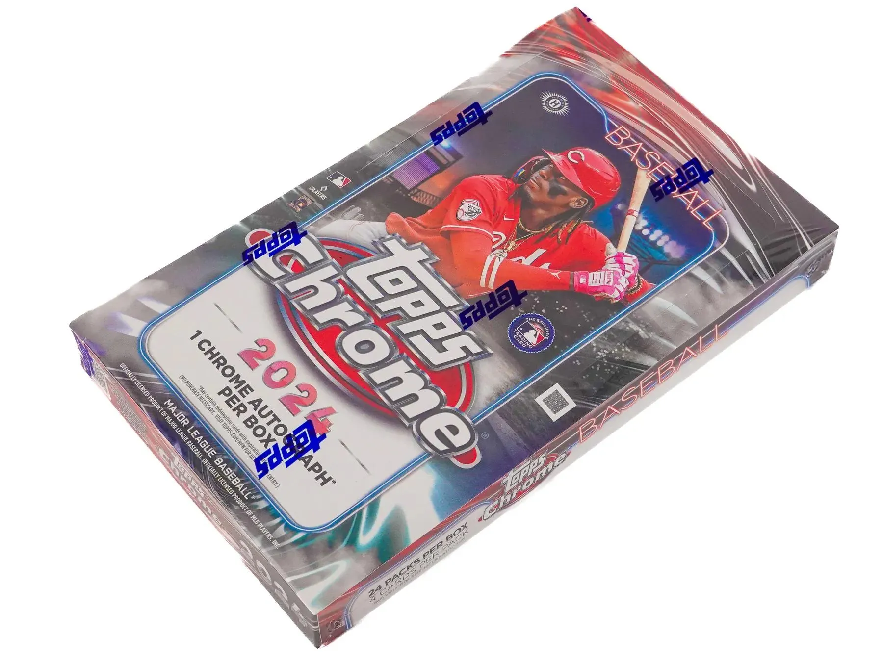 2024 Topps Chrome Baseball Hobby Box 24 Packs Per Box, 4 Cards Per Pack