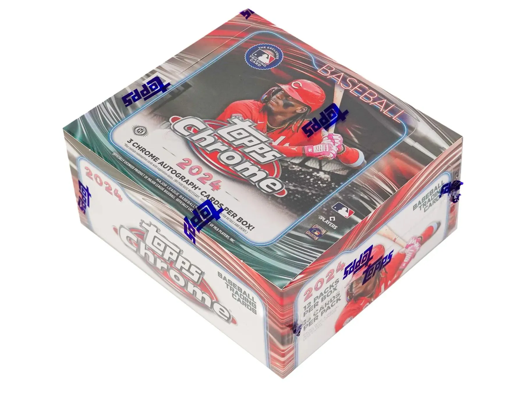 2024 Topps Chrome Baseball Hobby Jumbo Box 12 Packs Per Box, 13 Cards Per Pack