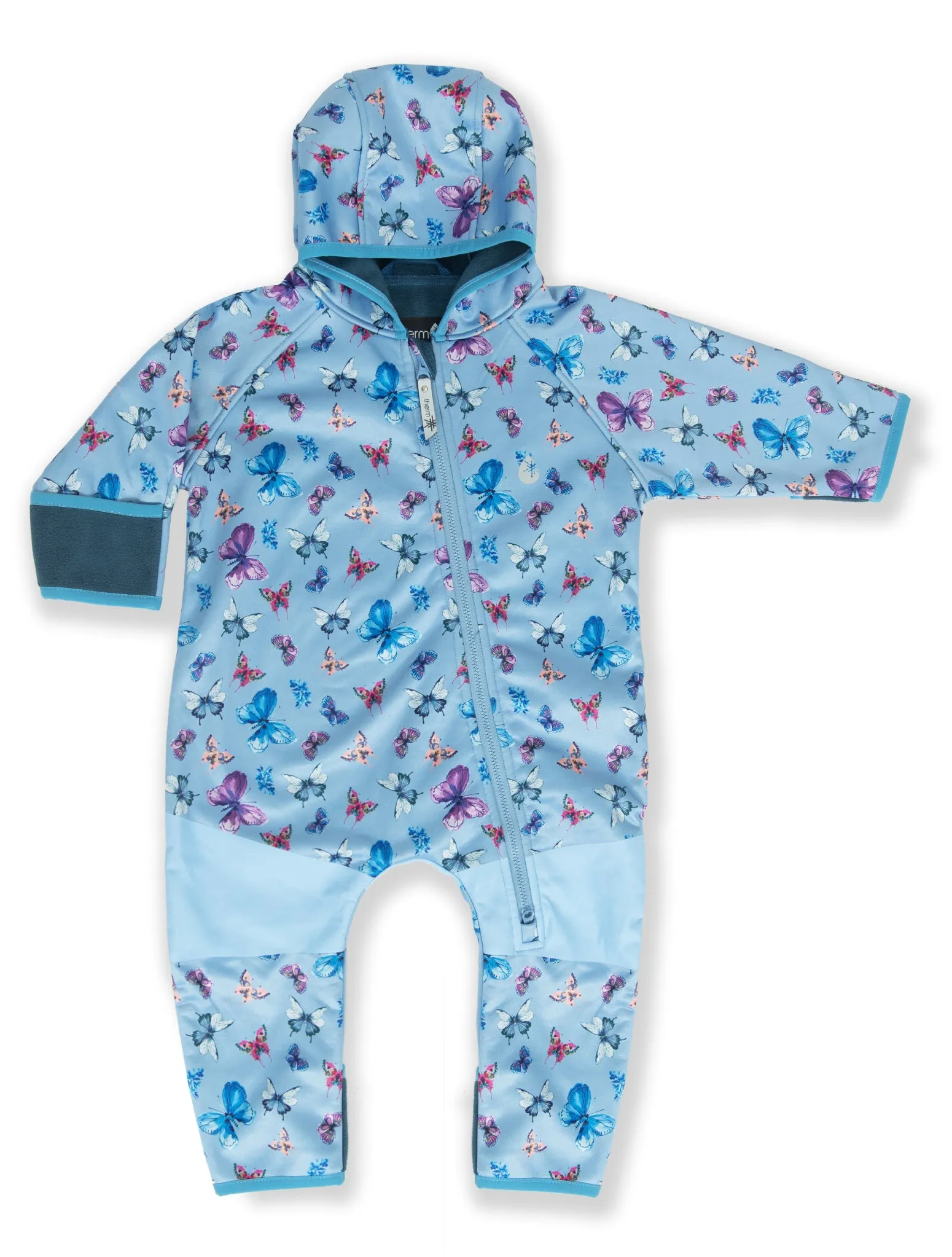 All-Weather Fleece Onesie - Butterfly Sky