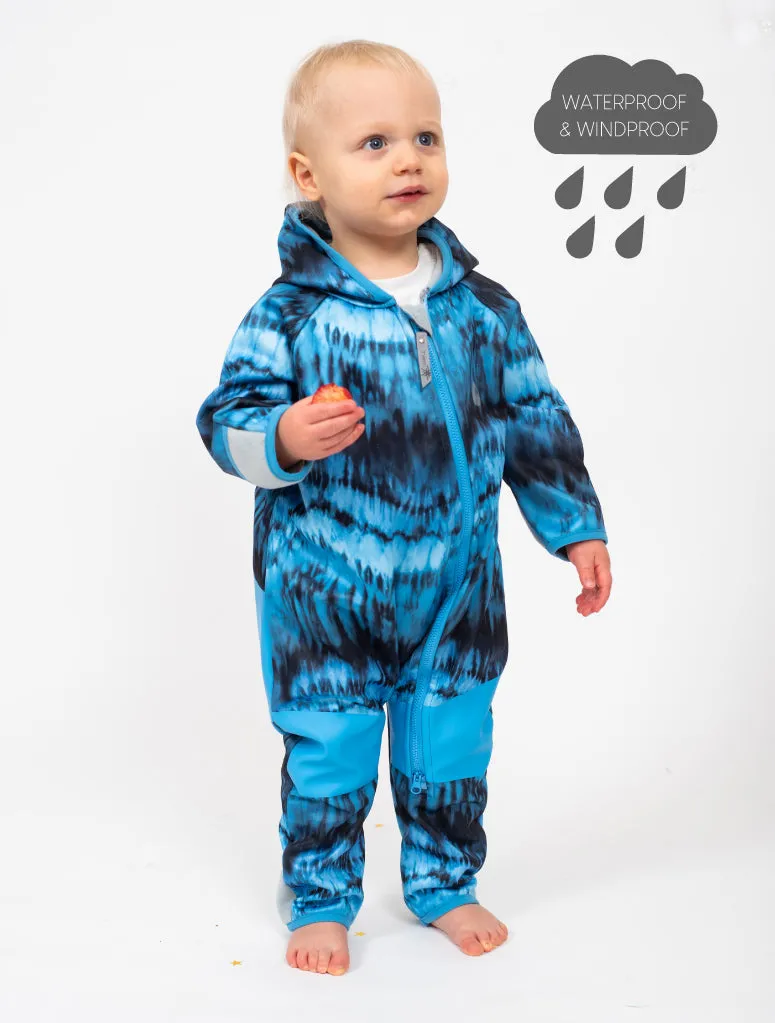 All-Weather Fleece Onesie - Stone Tie Dye