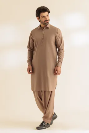 ALMOND-BLENDED-SHALWAR SUIT - (GSSR24-006)