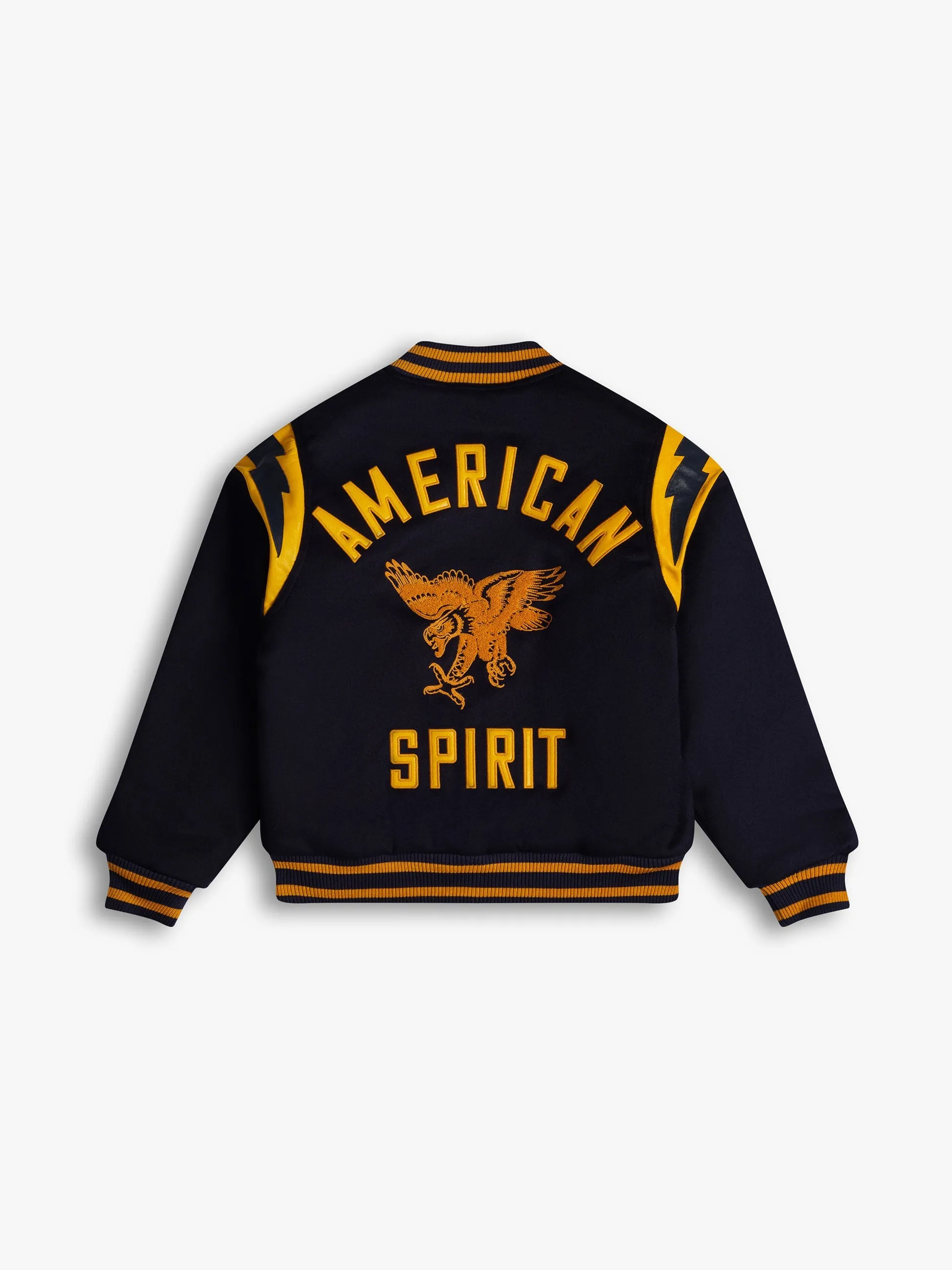 AMERICAN SPIRIT LIGHTNING BOMBER - NAVY/MUSTARD YELLOW