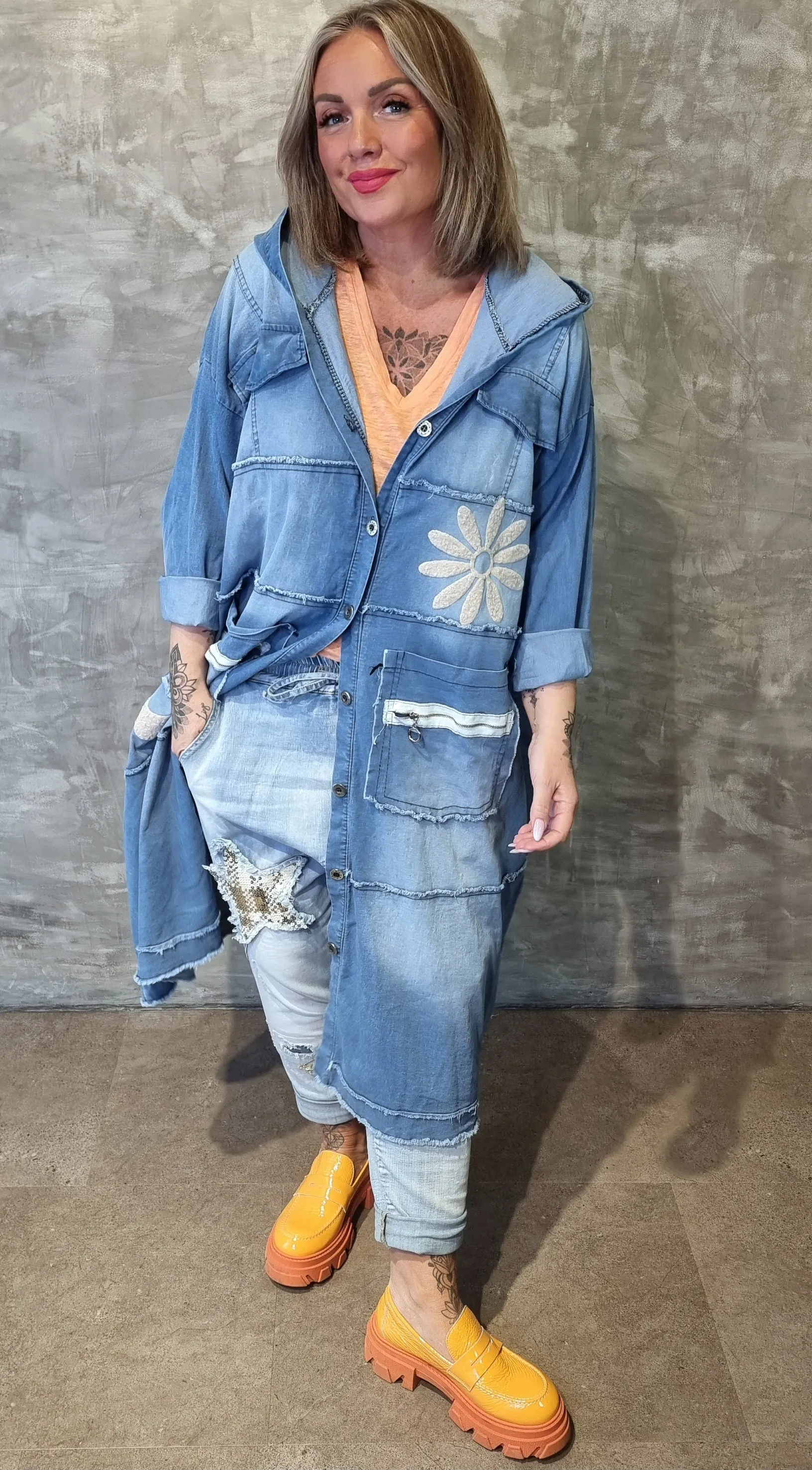 Anastasia Long Baggy Denim Jacket