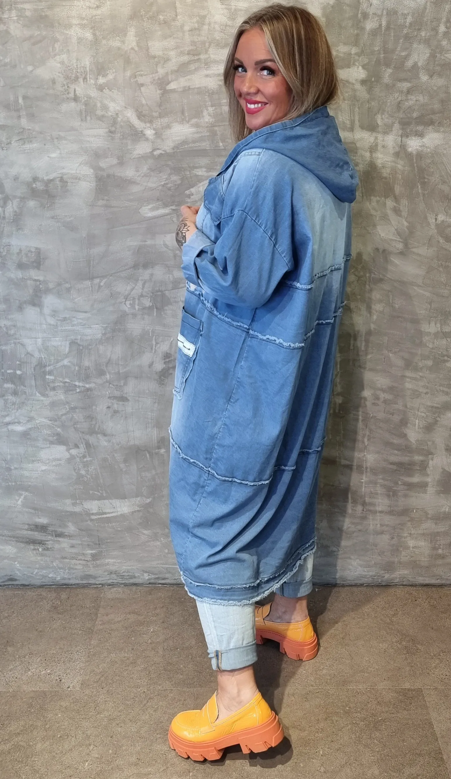 Anastasia Long Baggy Denim Jacket