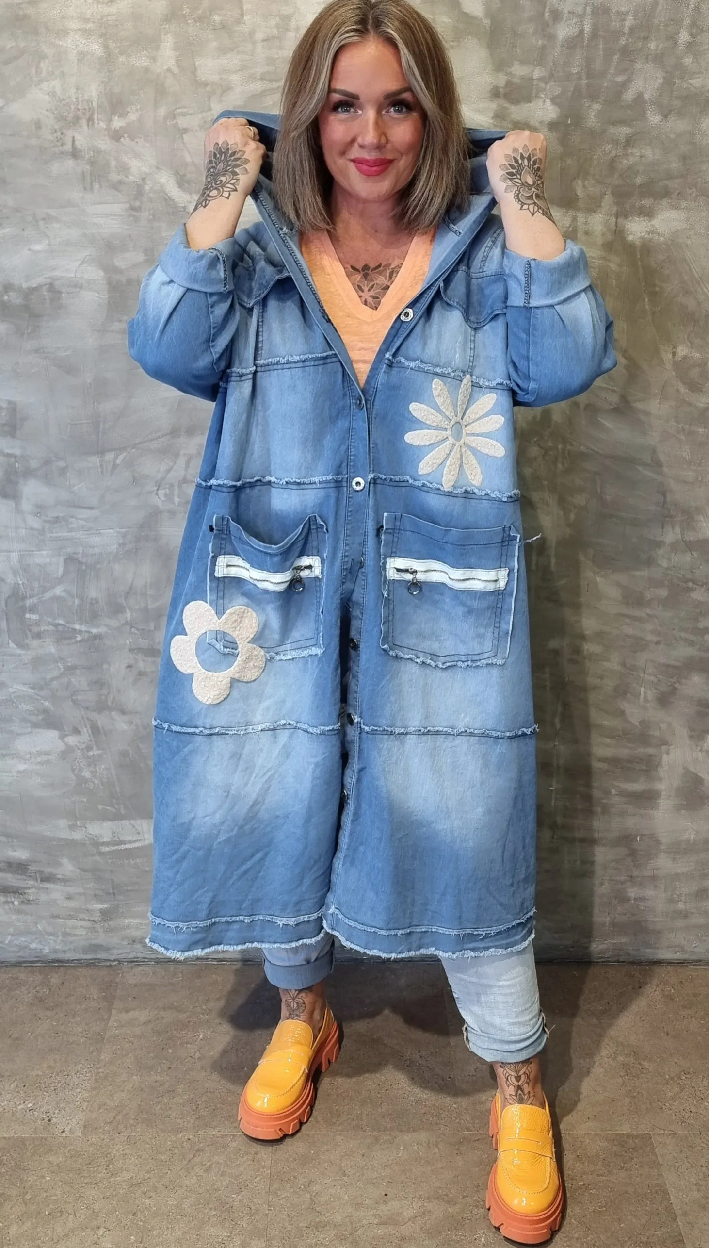 Anastasia Long Baggy Denim Jacket