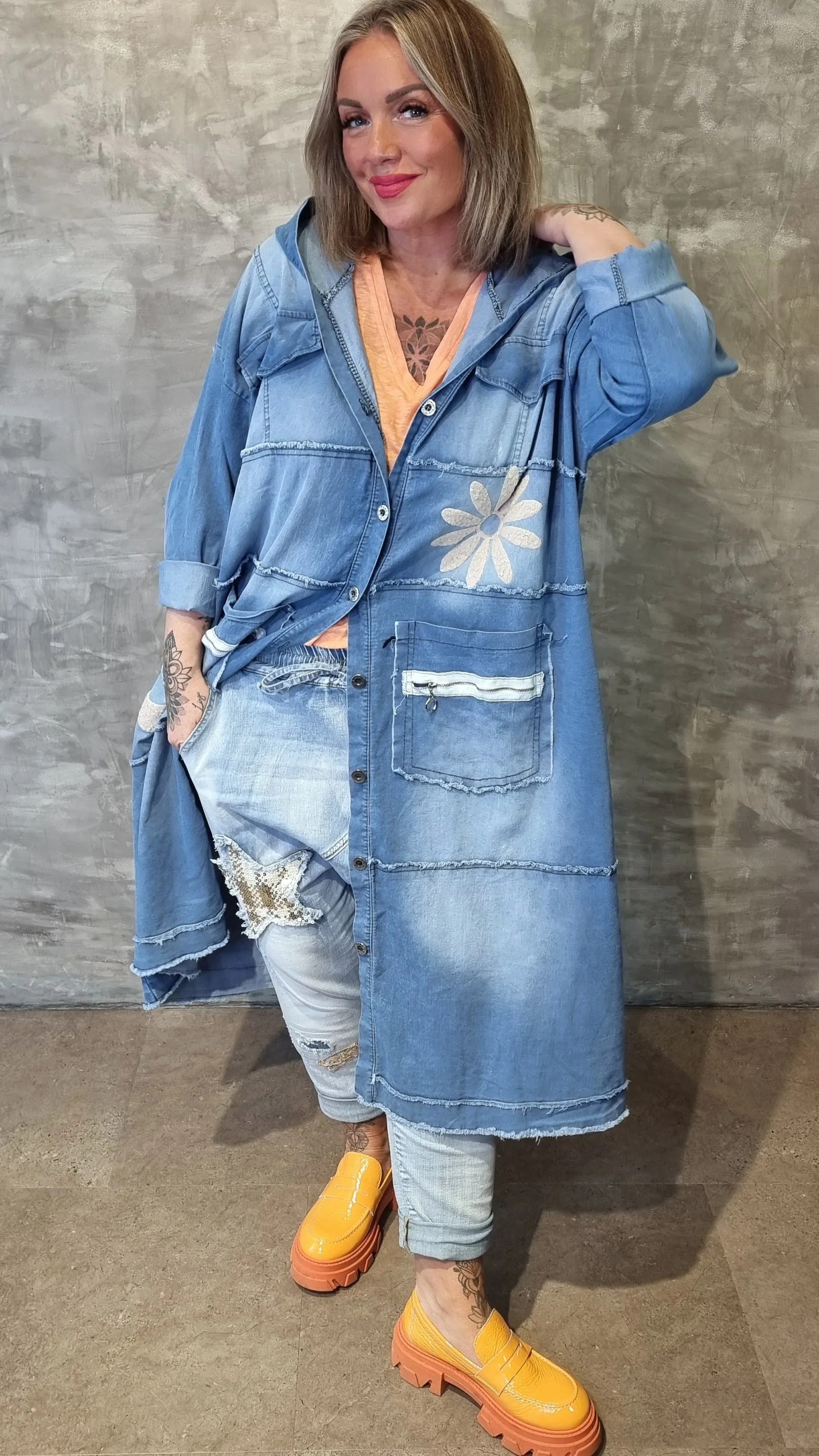 Anastasia Long Baggy Denim Jacket