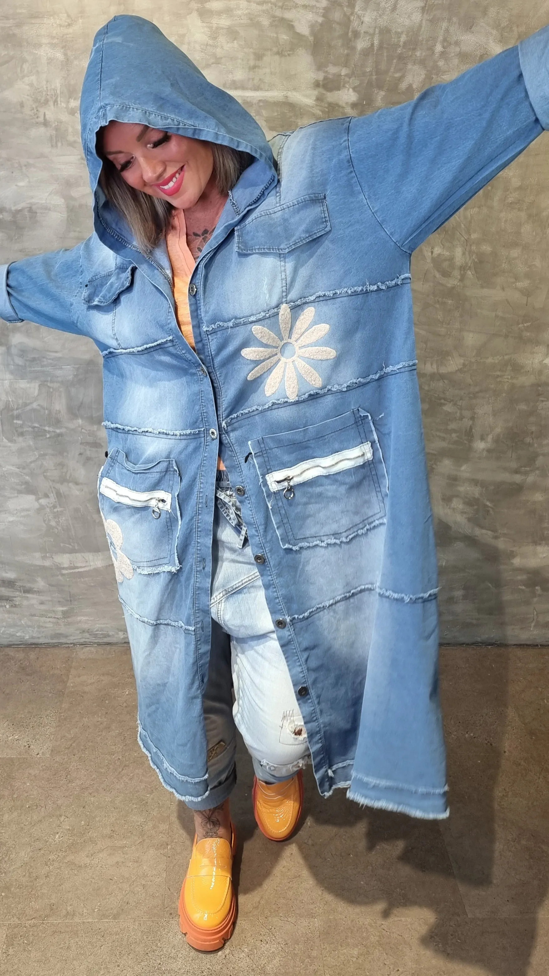 Anastasia Long Baggy Denim Jacket