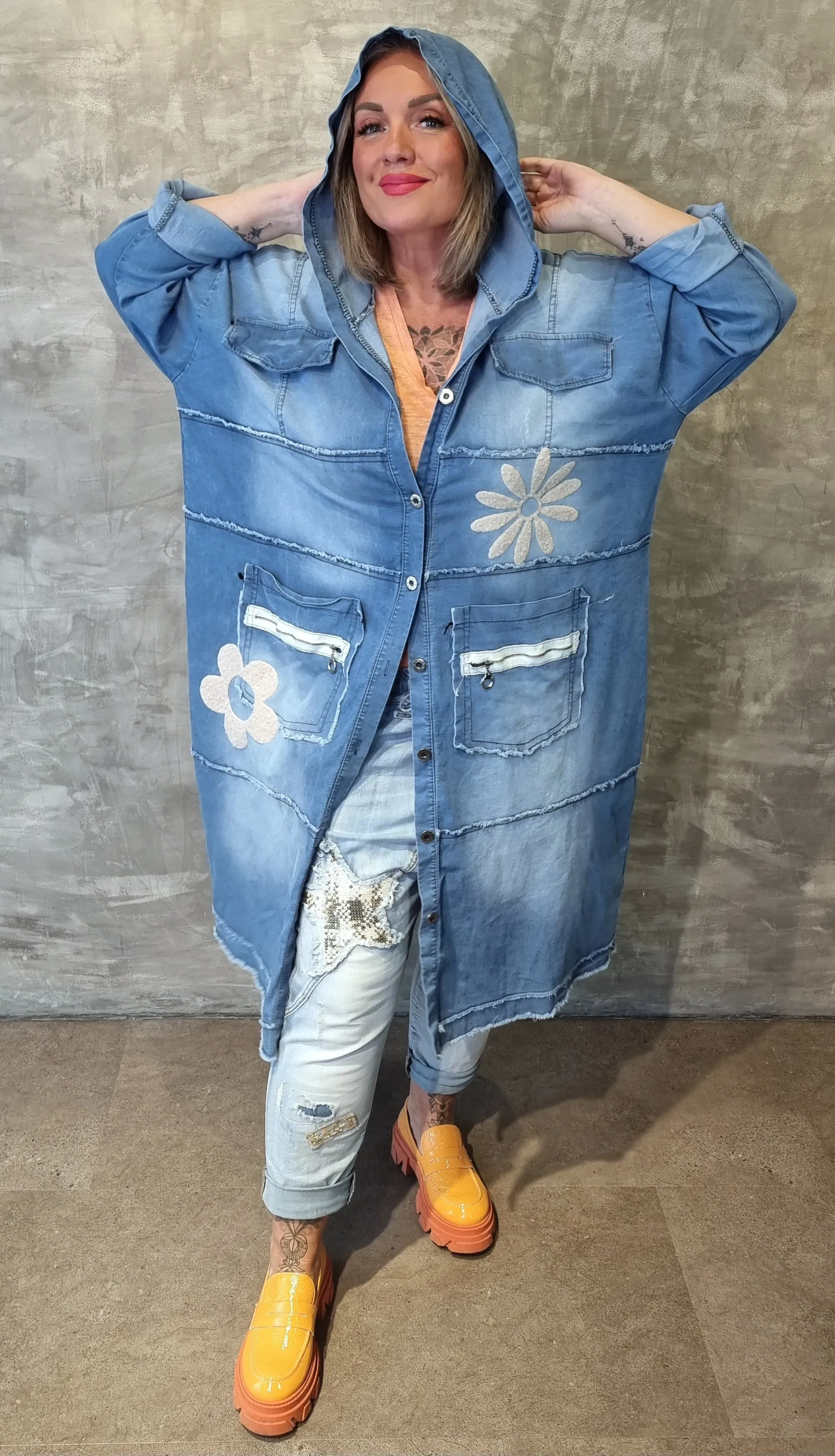 Anastasia Long Baggy Denim Jacket