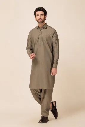 ARMY-YARN DYED (DOBBY)-SHALWAR SUIT - (GSSB23-007)