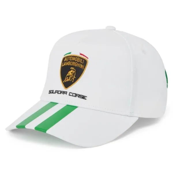 Automobili Lamborghini Squadra Corse Travel Hat - Orange/White/Green