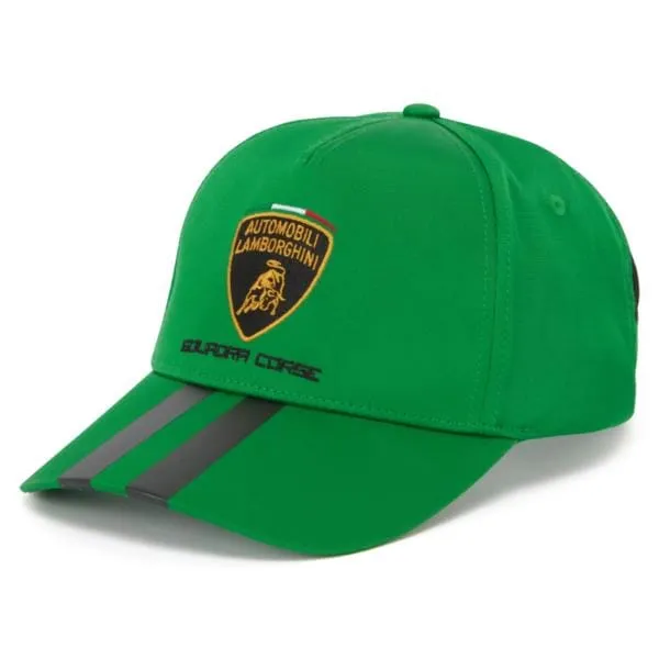 Automobili Lamborghini Squadra Corse Travel Hat - Orange/White/Green