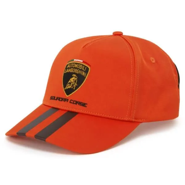 Automobili Lamborghini Squadra Corse Travel Hat - Orange/White/Green