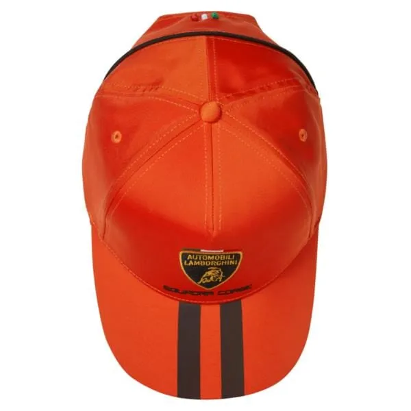 Automobili Lamborghini Squadra Corse Travel Hat - Orange/White/Green