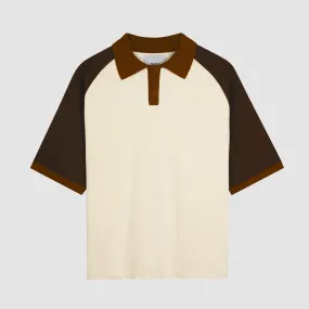 Baseball Knit - Cream/Brown