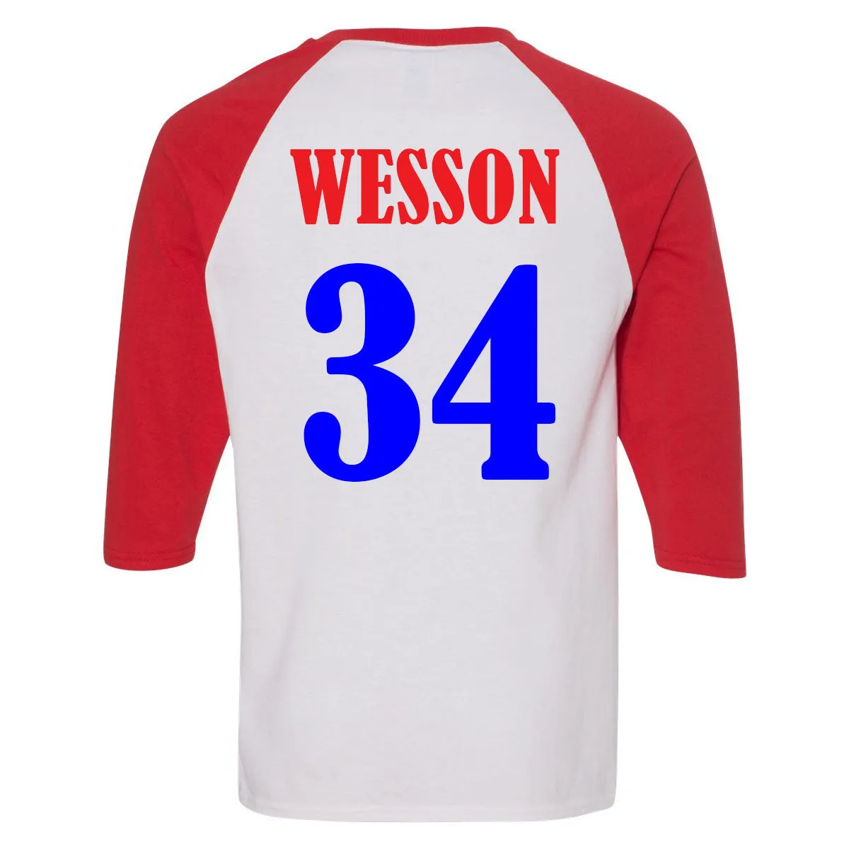 Baseball Mom Monogram - Red/White Raglan