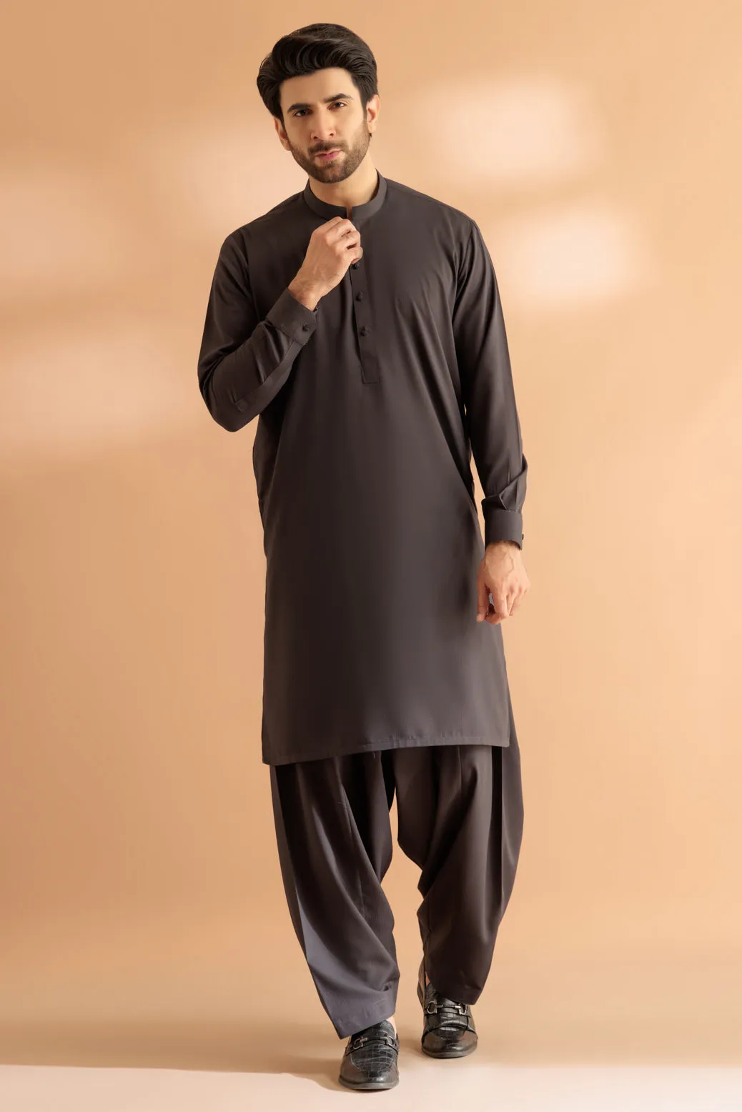 BLACK-BLENDED-SHALWAR SUIT - (GSBS24-006)