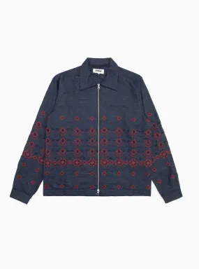 Bowie Embroidered Jacket Indigo