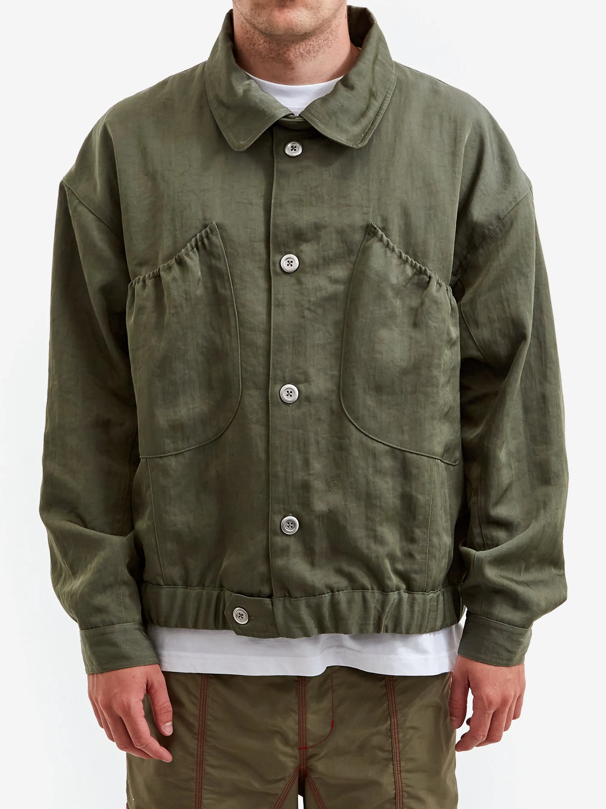 Brain Dead Titan Bomber Jacket - Sage