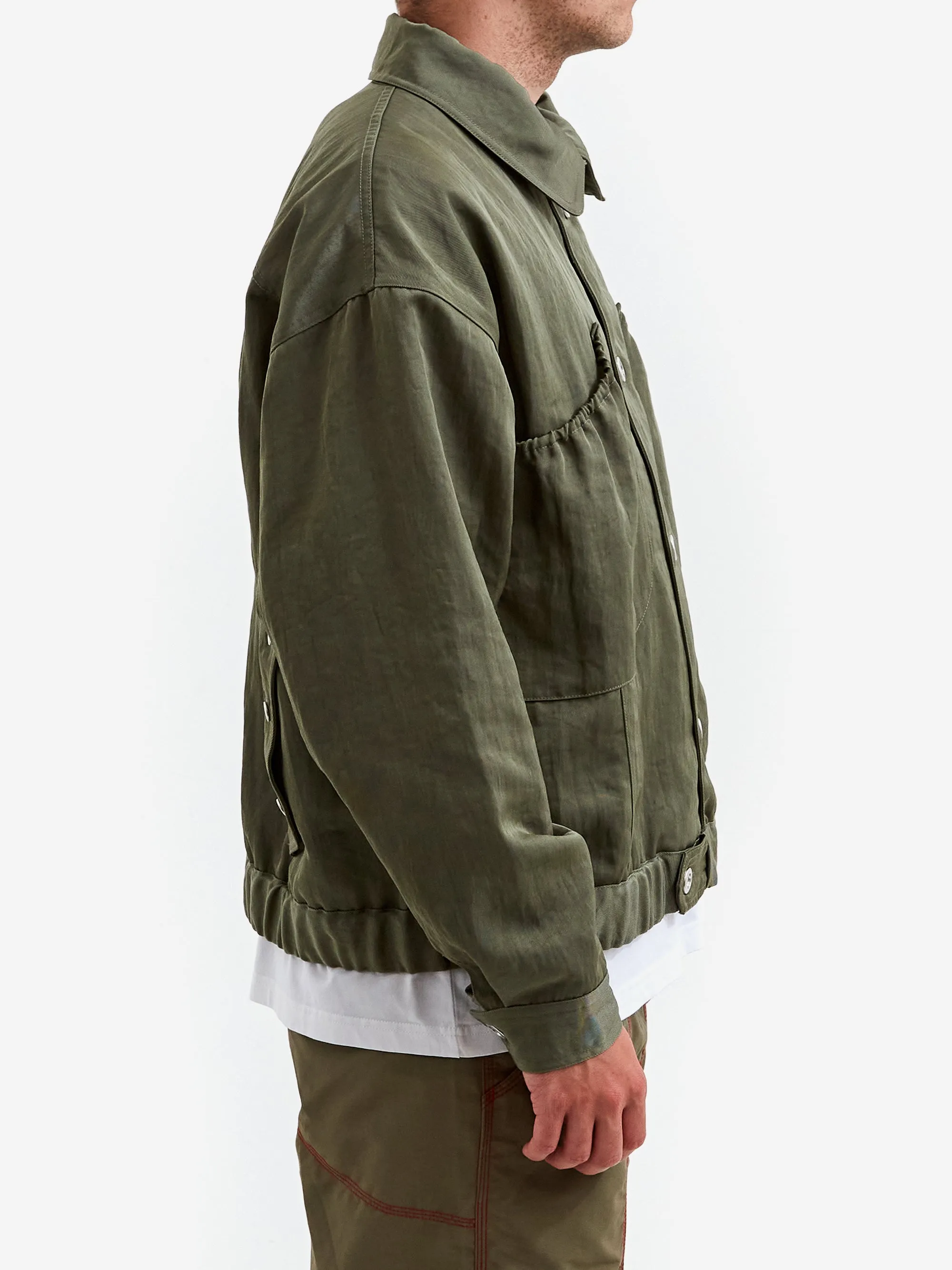 Brain Dead Titan Bomber Jacket - Sage