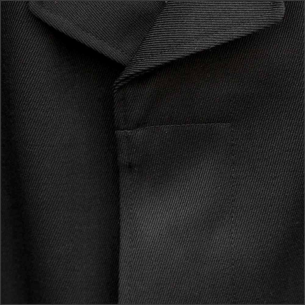 Brook Taverner Black Whip Cord RainCoat.