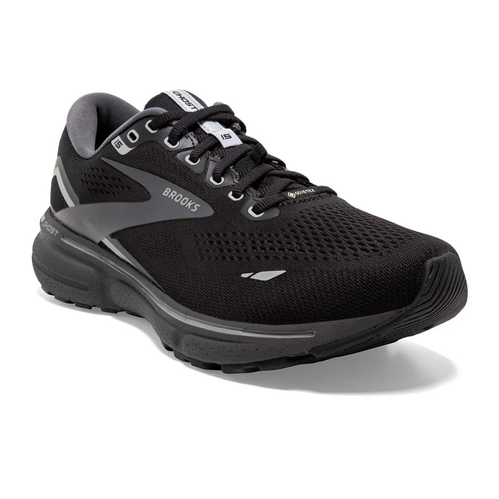 Brooks Ghost 15 GTX (Women) - Black/Blacken Pearl/Alloy