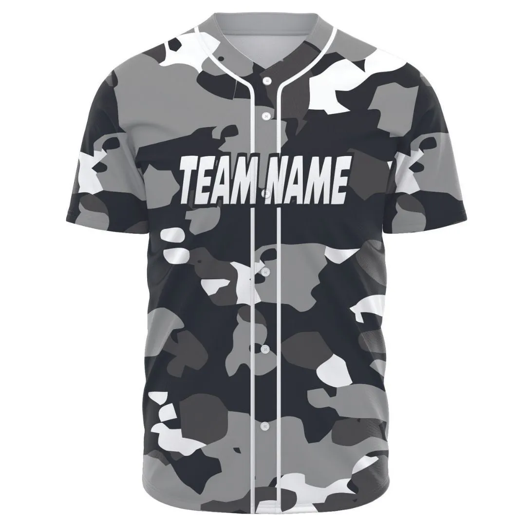 Camo SS Youth Baseball Jersey