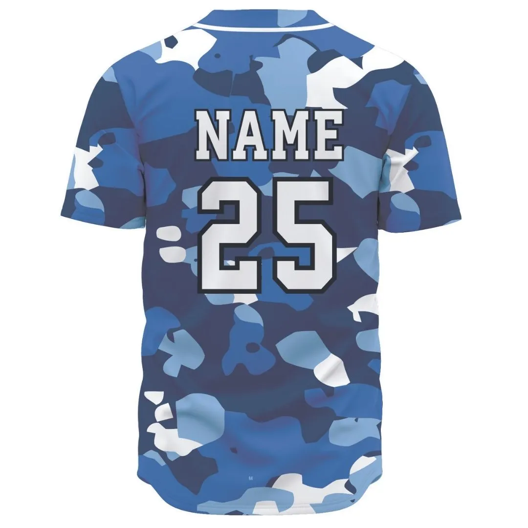 Camo SS Youth Baseball Jersey