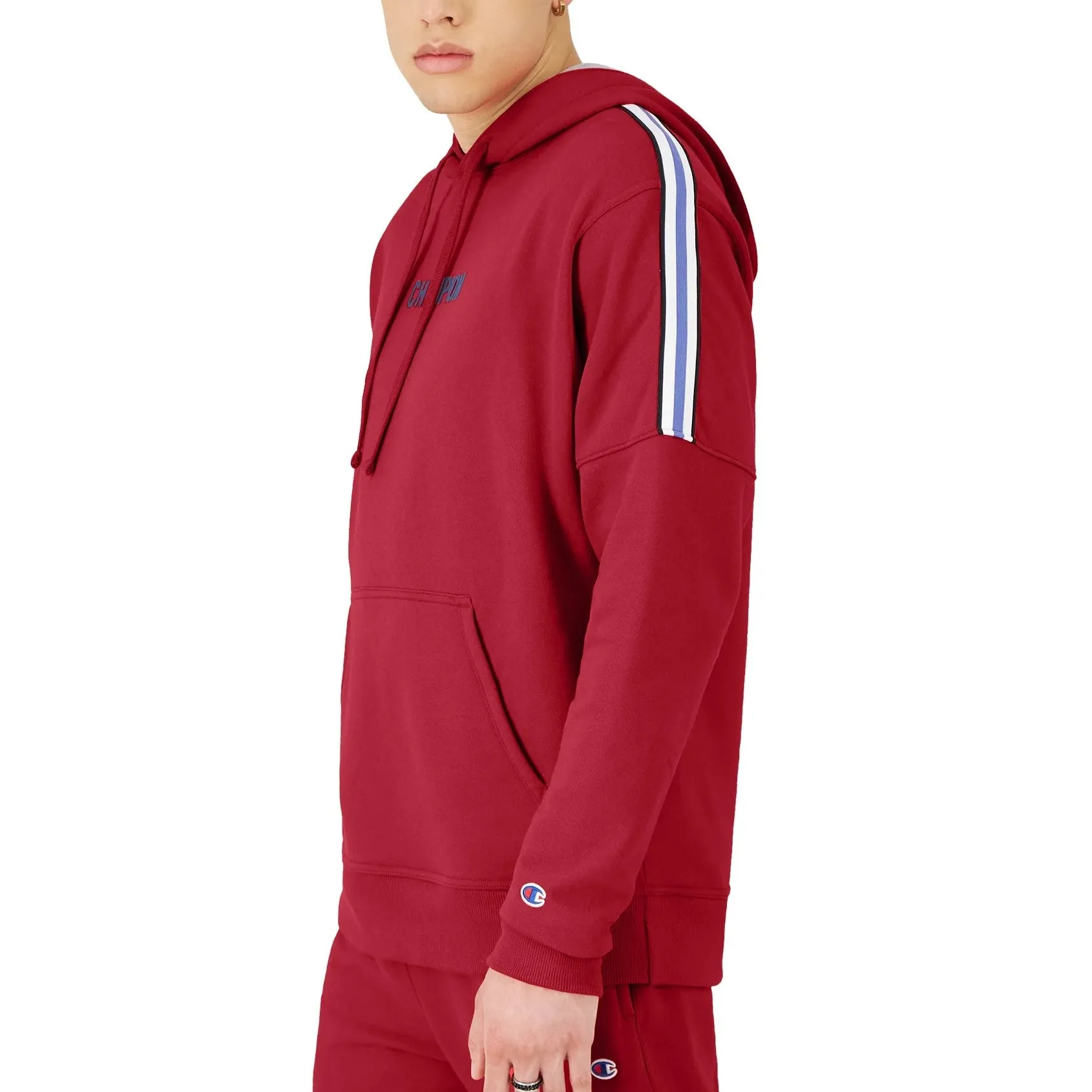 CHAMPION Powerblend Warm Up Hoodie Taped Sleeve