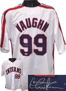 Charlie Sheen "Wild Thing" Signed Cleveland Indians White Major League Rick Vaughan Custom Stitched Baseball Jersey