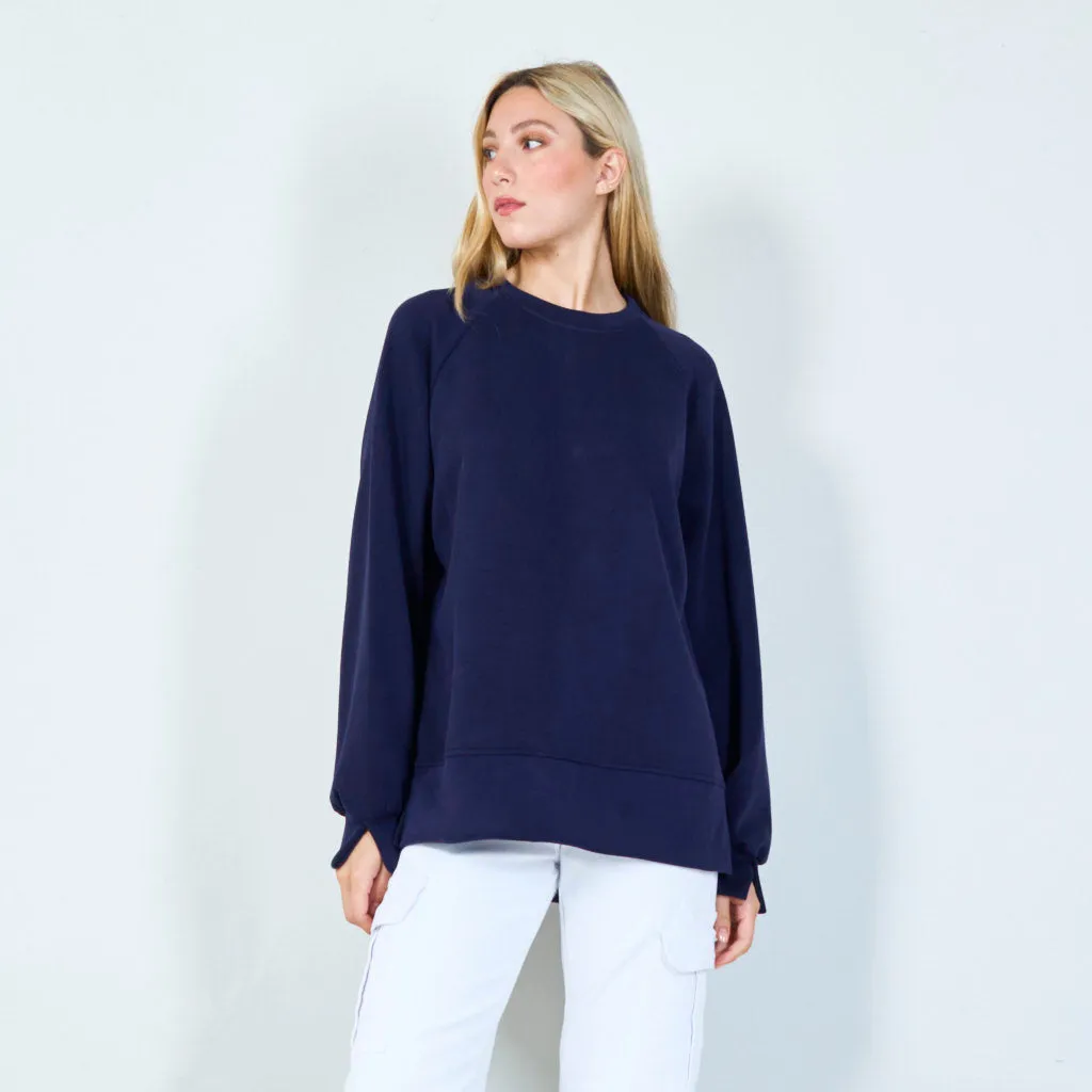 Classic crew neck sweatshirt wholesale