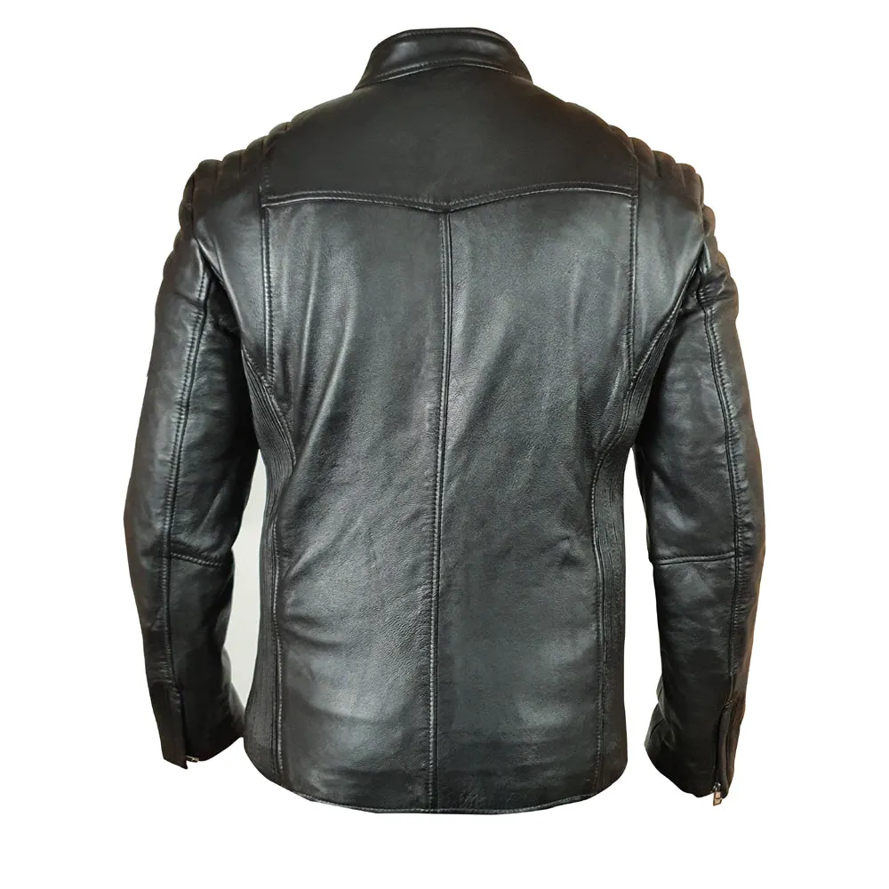 Cleve's leather jacket with Stretch Leather