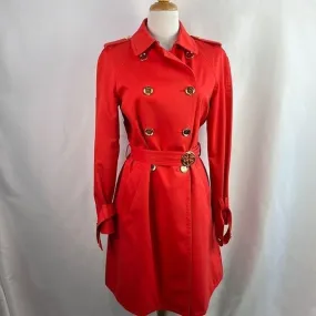 Coach Red DoubleBreasted Trench Coat