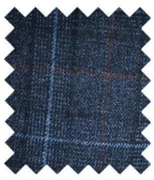 Cody Blue Check Suit Swatch