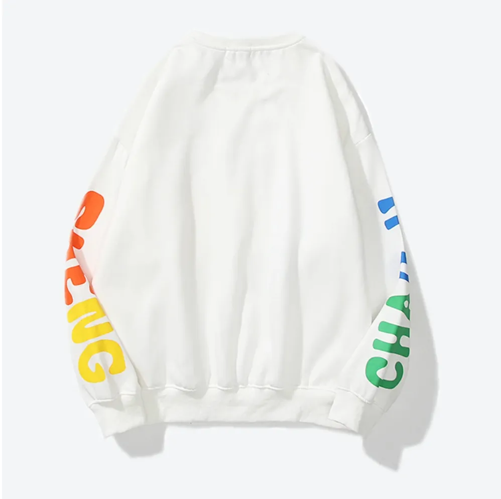 Colorful Crewneck (White)