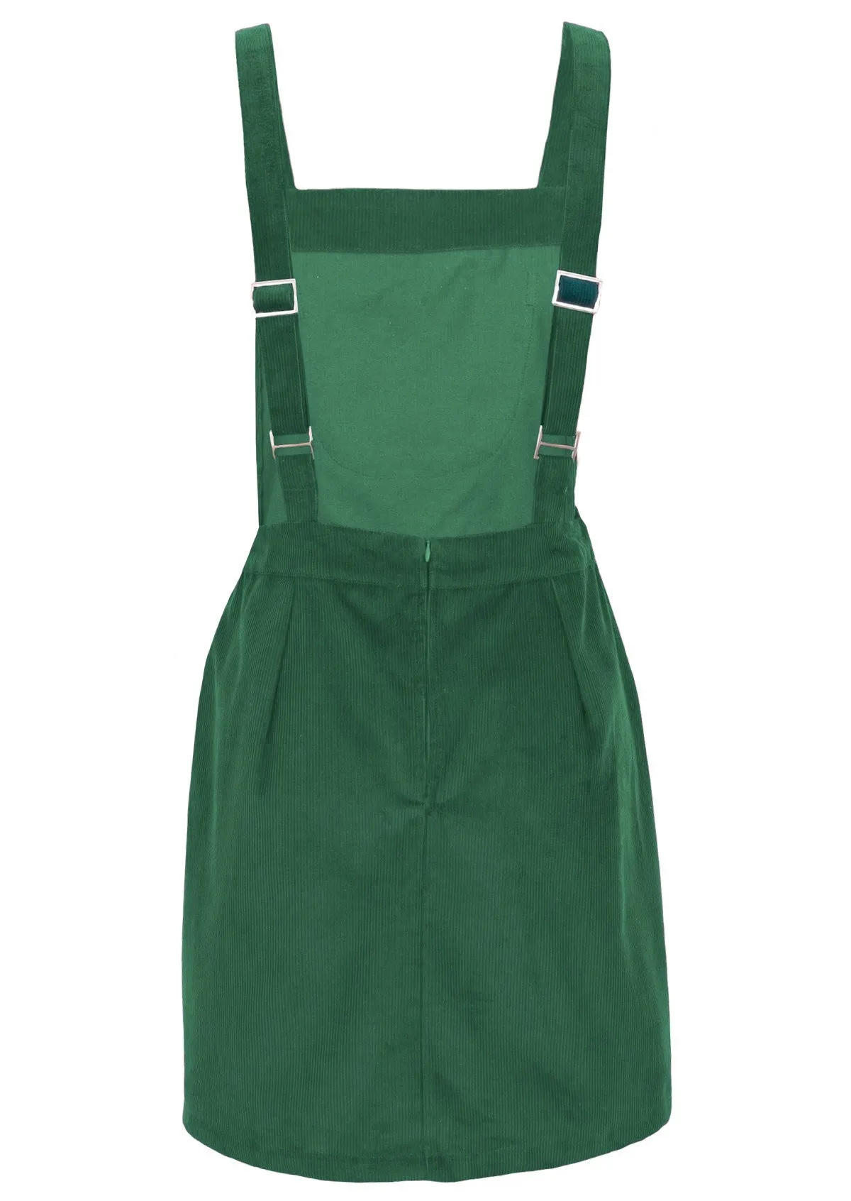 Corduroy Pinafore Hunter Green