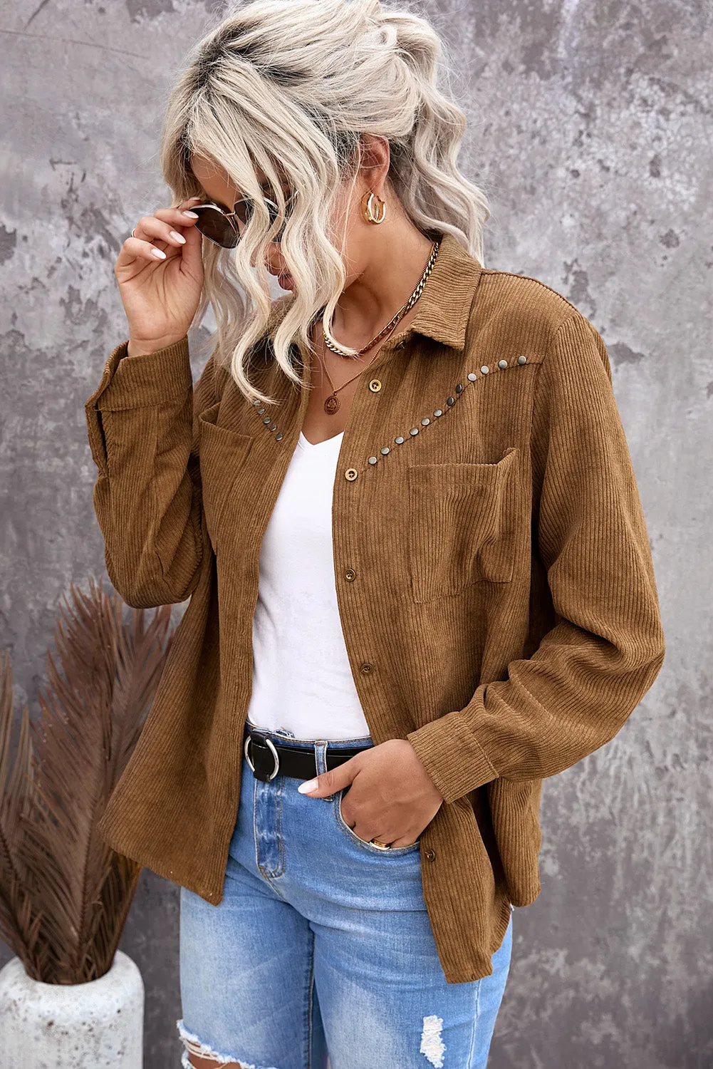 Corduroy Shirt Coat