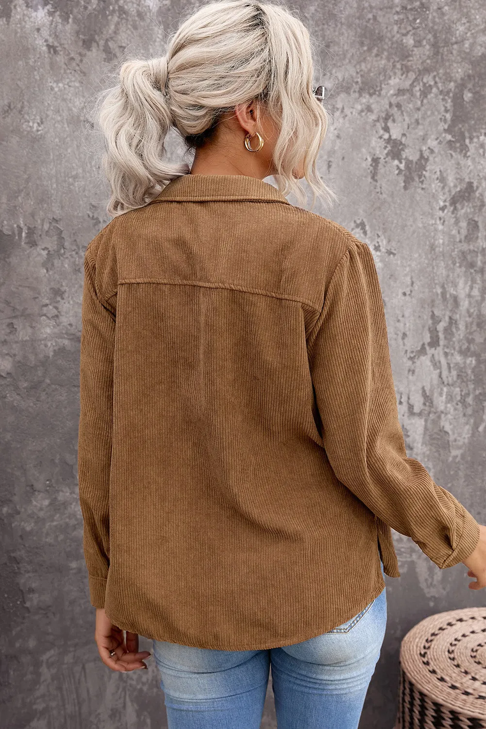 Corduroy Shirt Coat