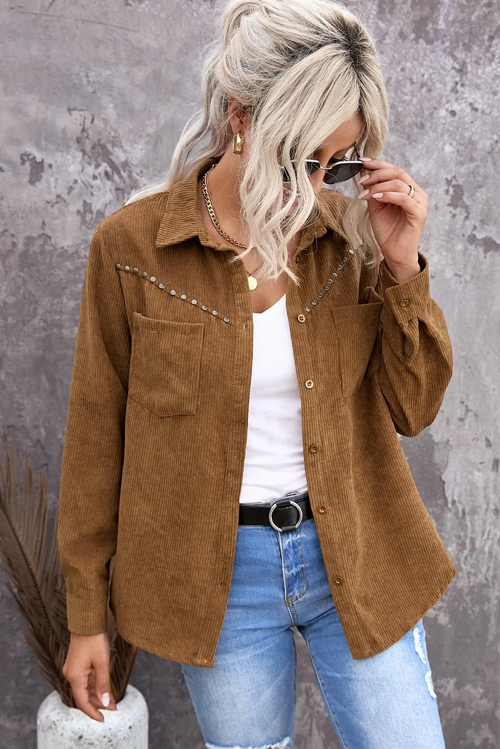 Corduroy Shirt Coat