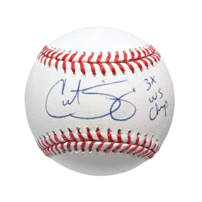 Curt Schilling Boston Red Sox Autographed Baseball w/ "3x WS CHAMP" Inscription - Fan Cave COA