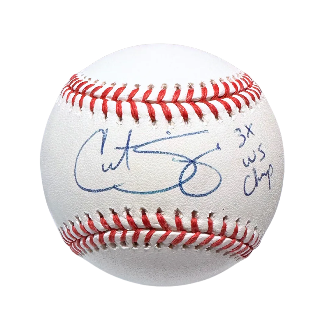 Curt Schilling Boston Red Sox Autographed Baseball w/ "3x WS CHAMP" Inscription - Fan Cave COA