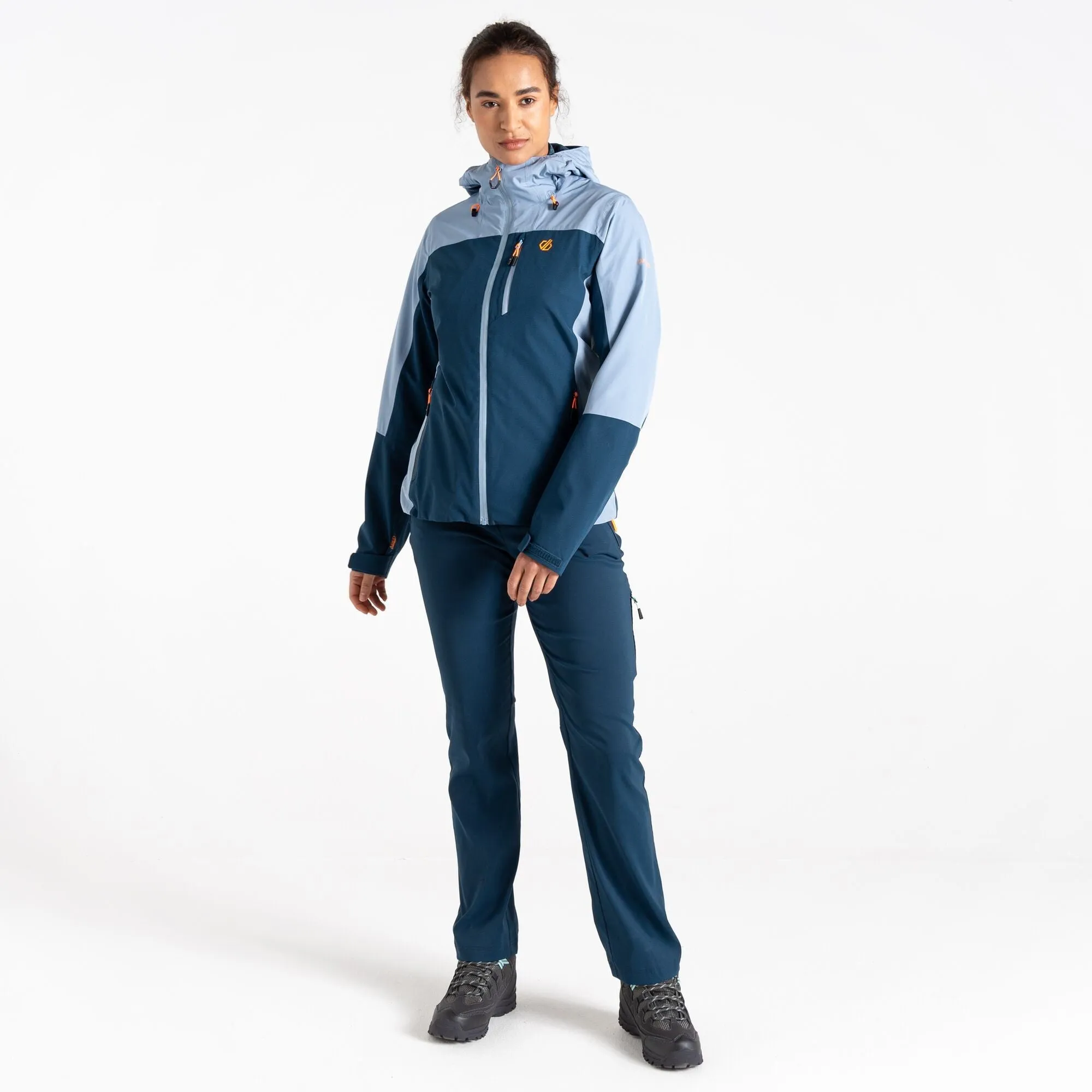 Dare2b Ladies Mountain Series Torrek Waterproof Breathable Jacket-DENIM BLUE