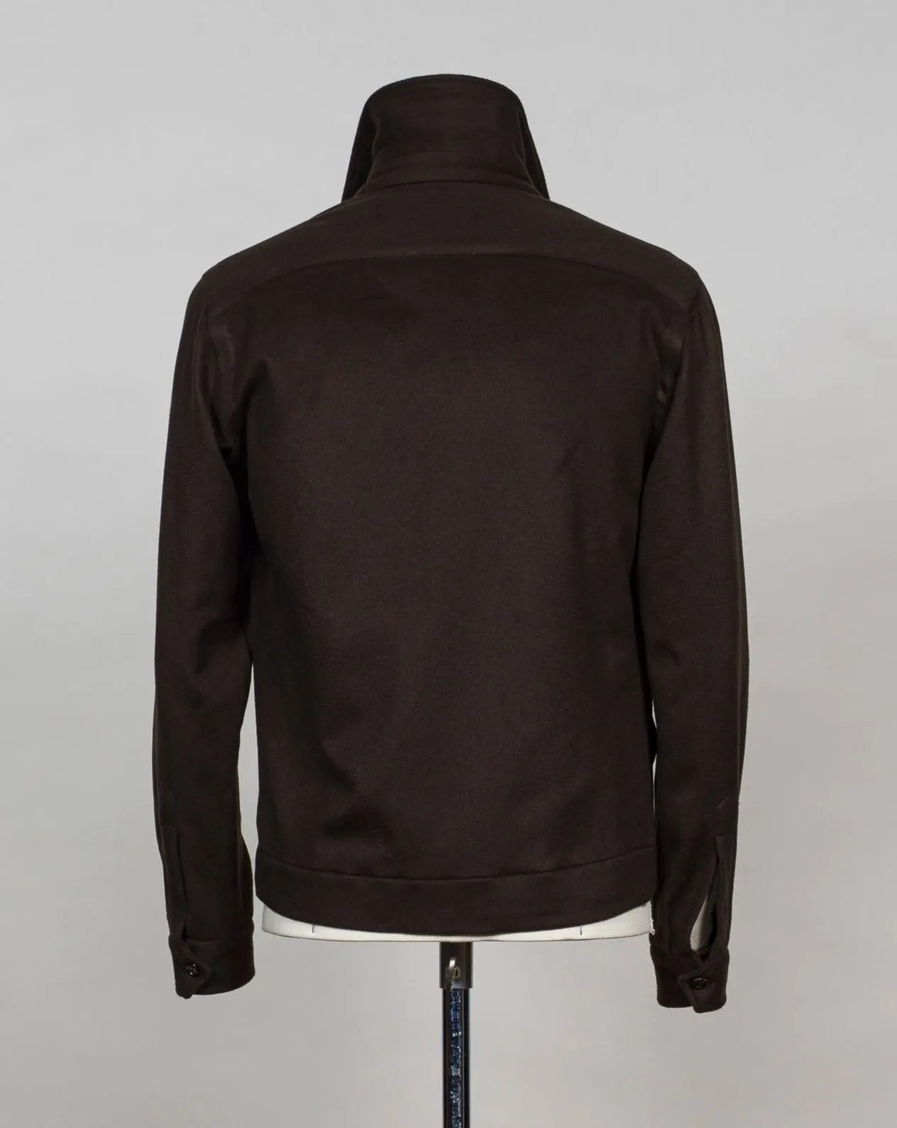 De Petrillo Wool & Cashmere Bomber / Dark Brown