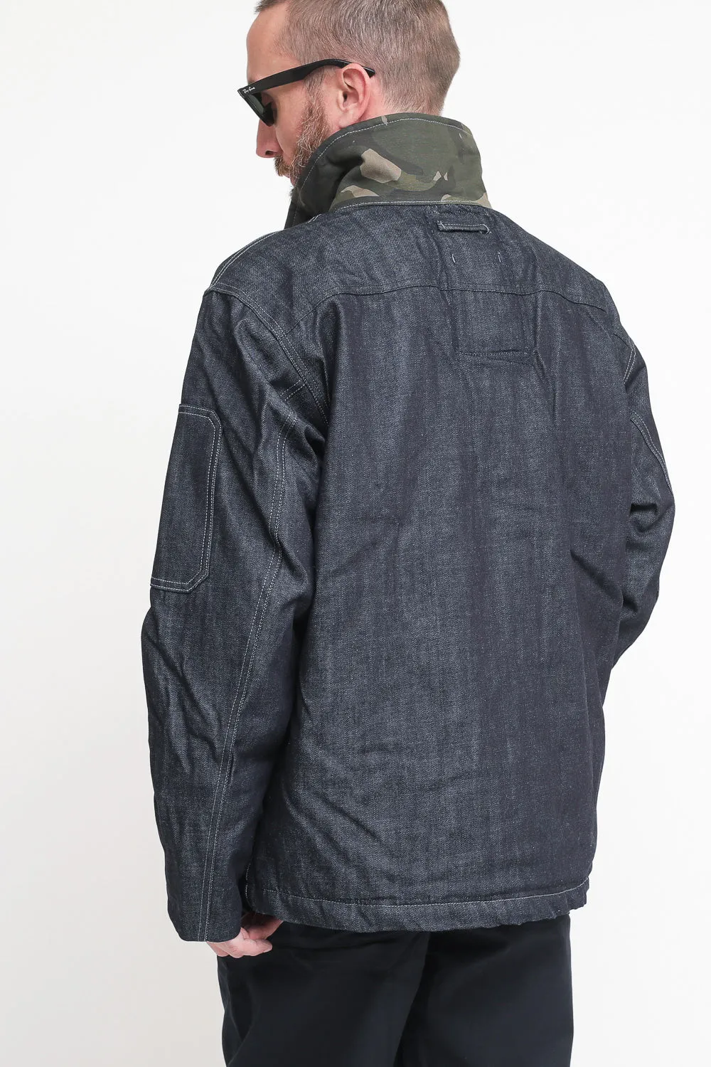 Deck Padded Denim Jacket - Raw Denim