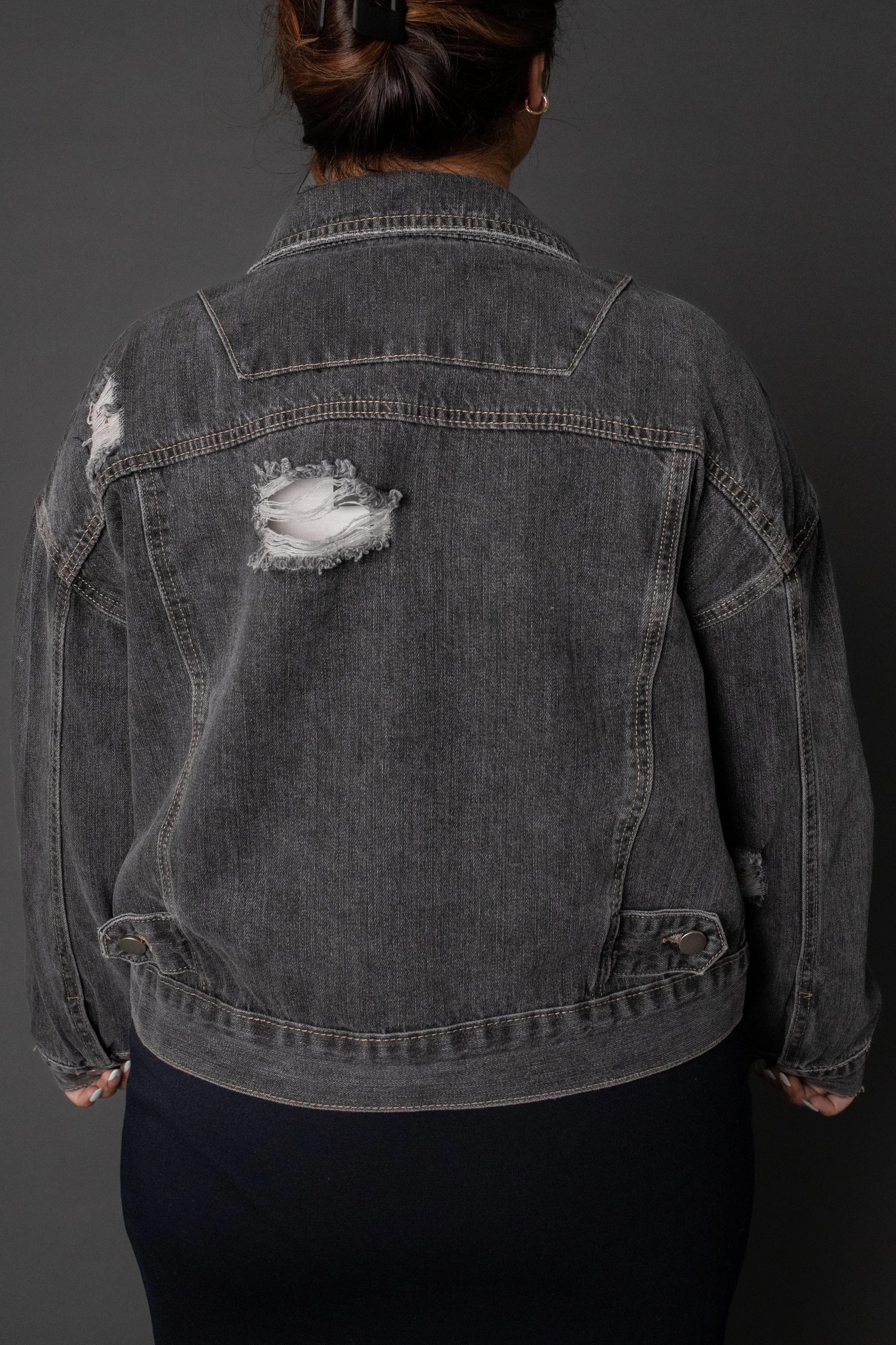 Denim Jacket in Black Wash