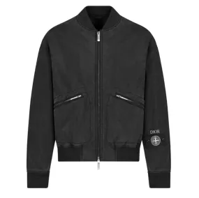 DIOR X STONE ISLAND - Silk Mix Garment Dye Bomber