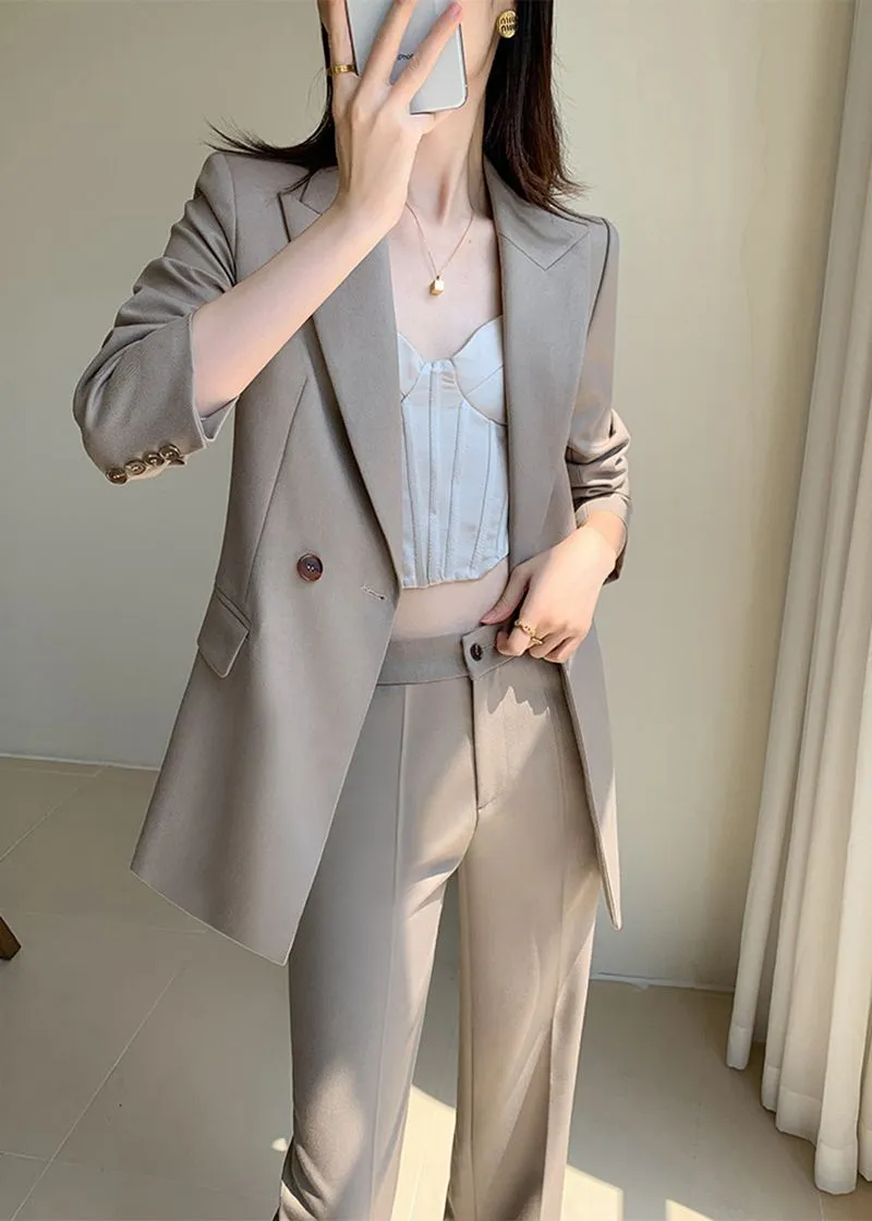 Double Breasted Blazer Pantsuit