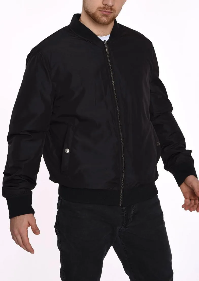 DOUBLE FACE BOMBER JACKET  BLACK INDIAN