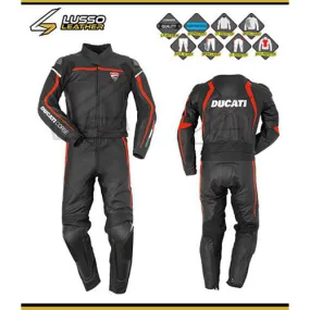 Ducati black and red motorcycle leather suit