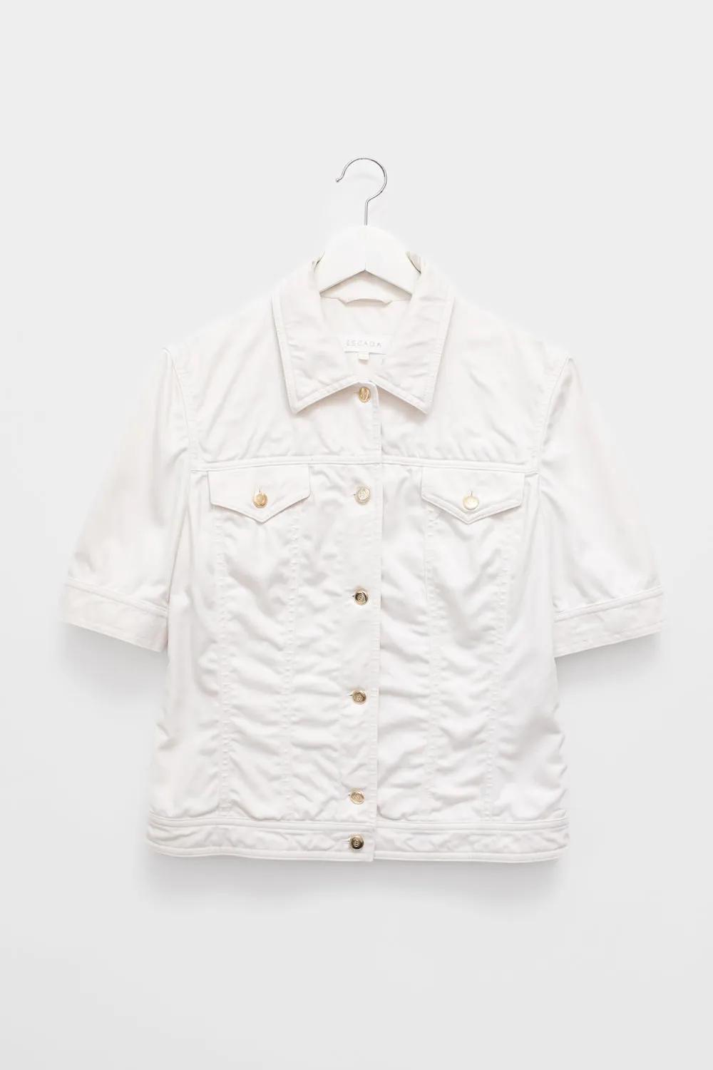 ESCADA WHITE SHORT ARM DENIM JACKET